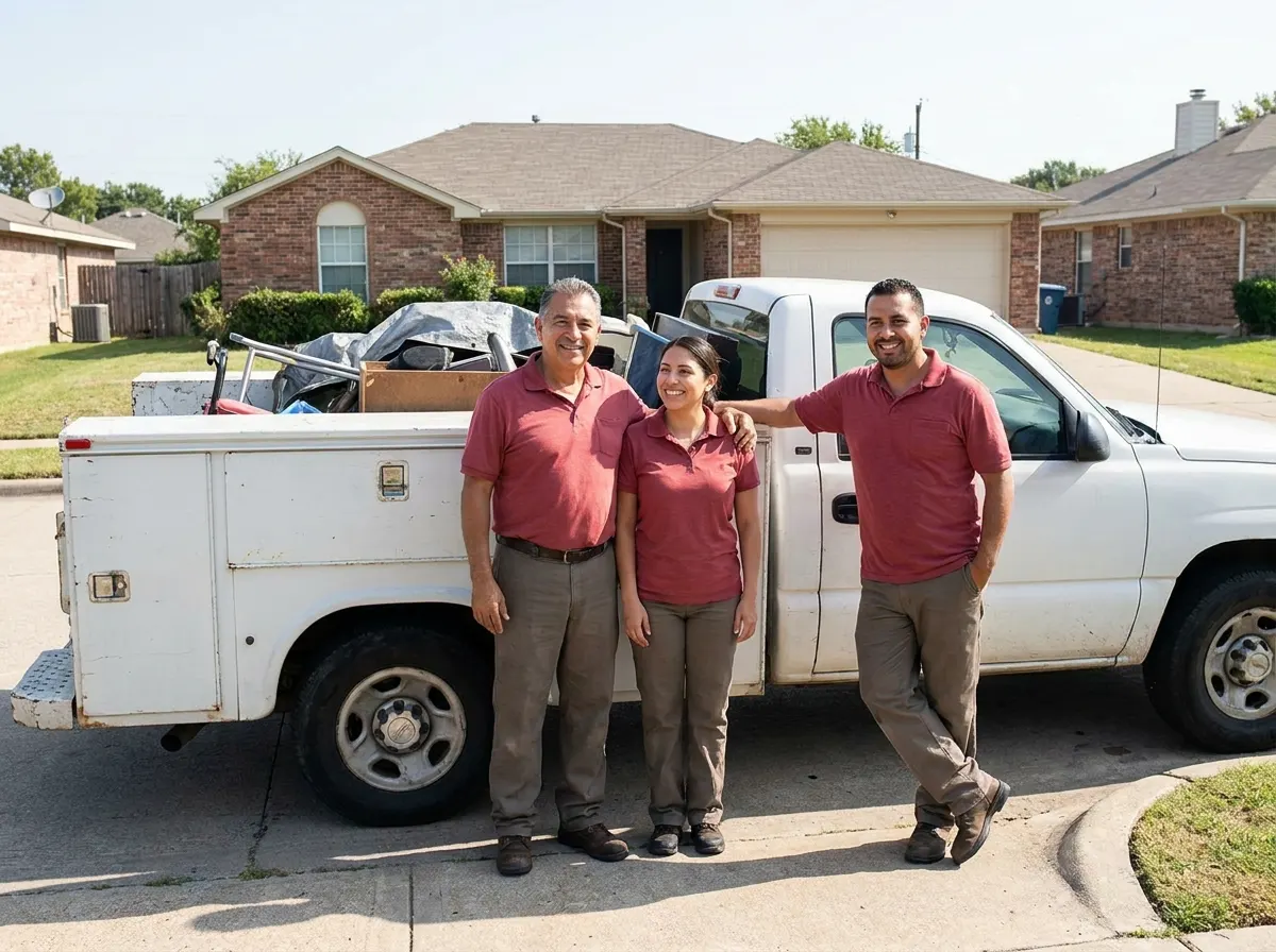 Fast Track Junk Hauling junk removal service team in Dallas, TX